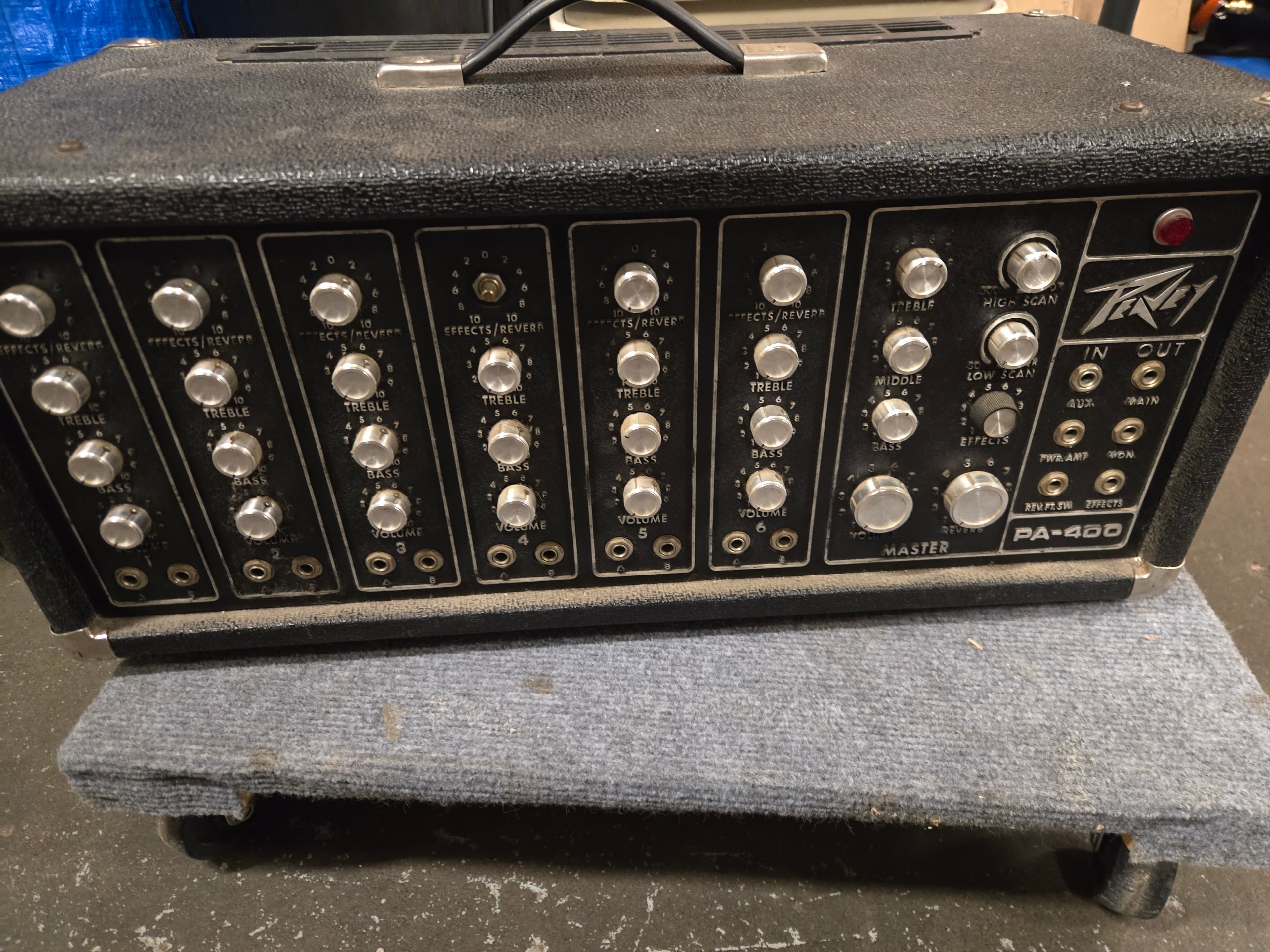 Used Peavey PA-400 MIXER HEAD, Powered Mixing Head - Thumbnail 2