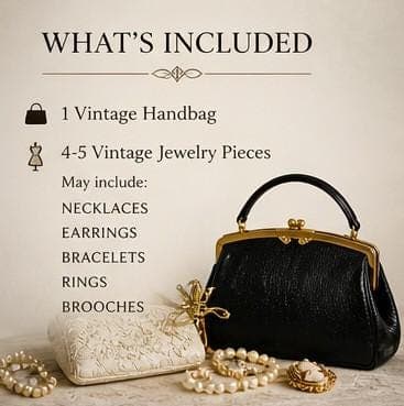 Vintage Handbag & Jewelry Mystery Box – Curated Collection Gift, Designer Style Surprise - Thumbnail 2