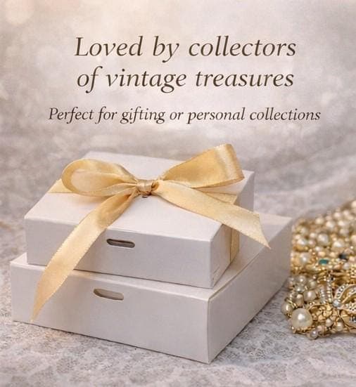 Vintage Gold Tone Jewelry Mystery Box: Pearl, Rhinestone Accents Gift - Thumbnail 4