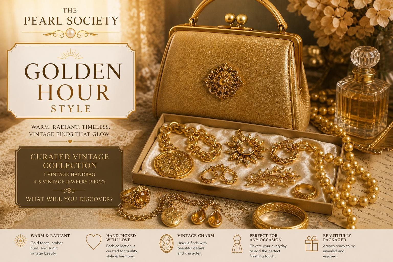 Vintage Handbag & Jewelry Mystery Box – Curated Collection Gift, Designer Style Surprise - Thumbnail 8