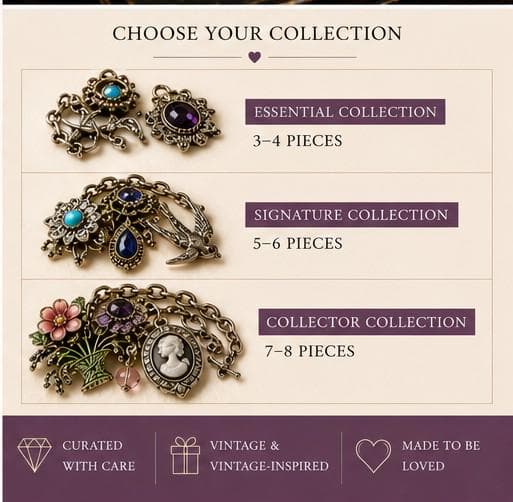 Vintage Silver Tone Jewelry Mystery Box | Curated Surprise Collection | Gift for Her - Thumbnail 4