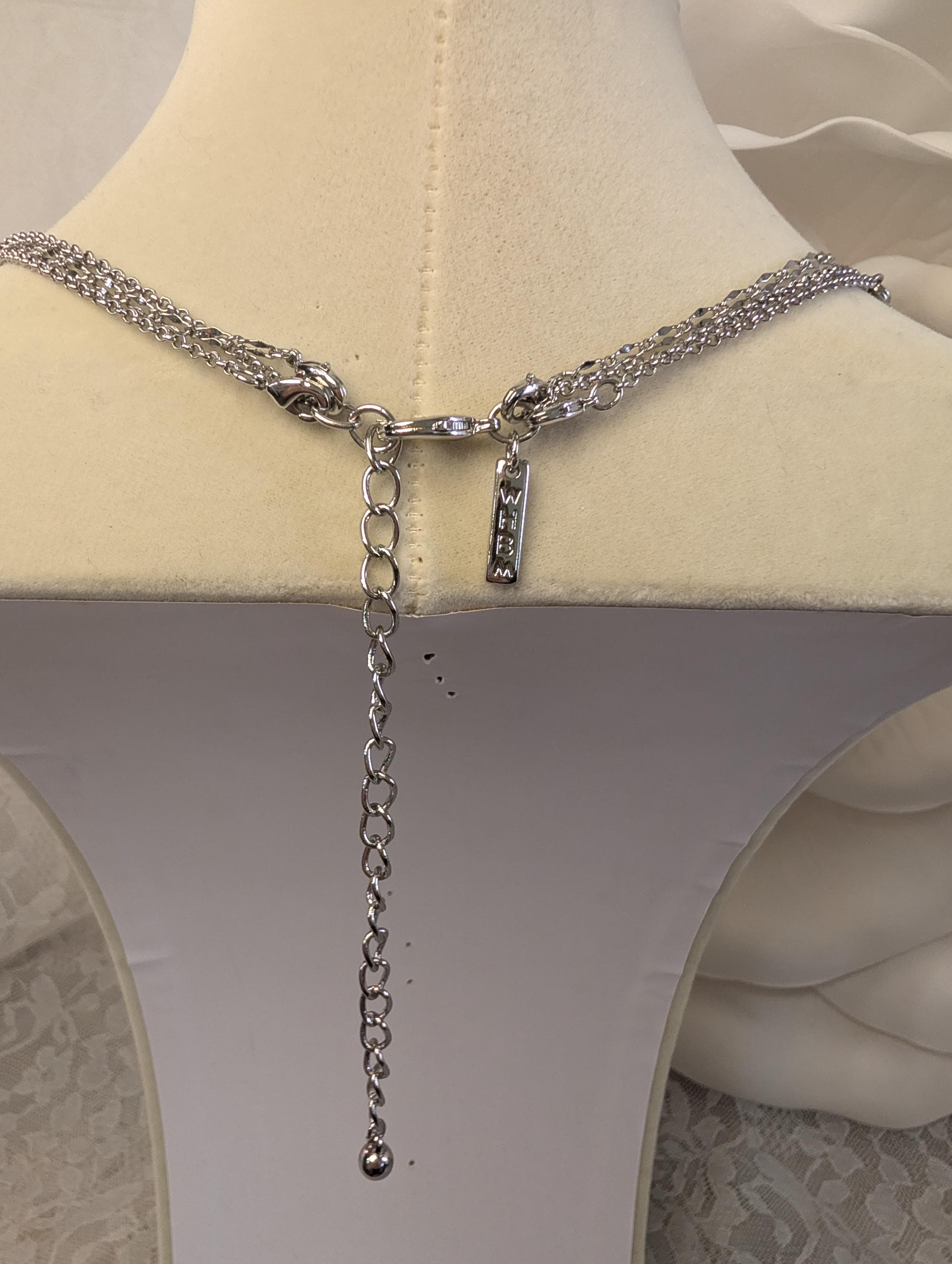 Vintage Black Silver Jewelry Collection – Statement Necklaces, Rhinestone Earrings, Pearl Chain - Thumbnail 10