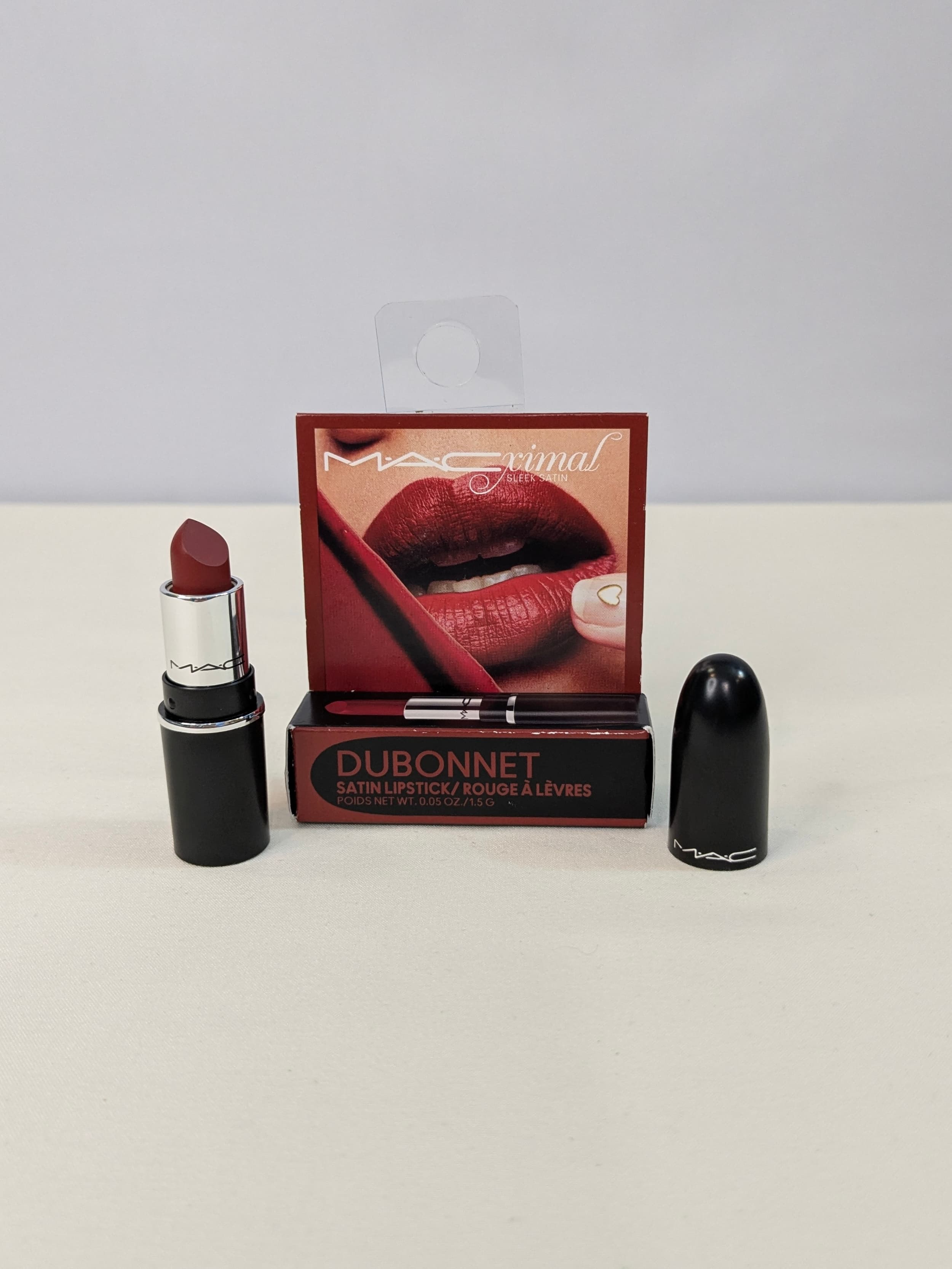 MAC Mini Sleek Satin Lipstick 827 in Dubonnet - Image 1