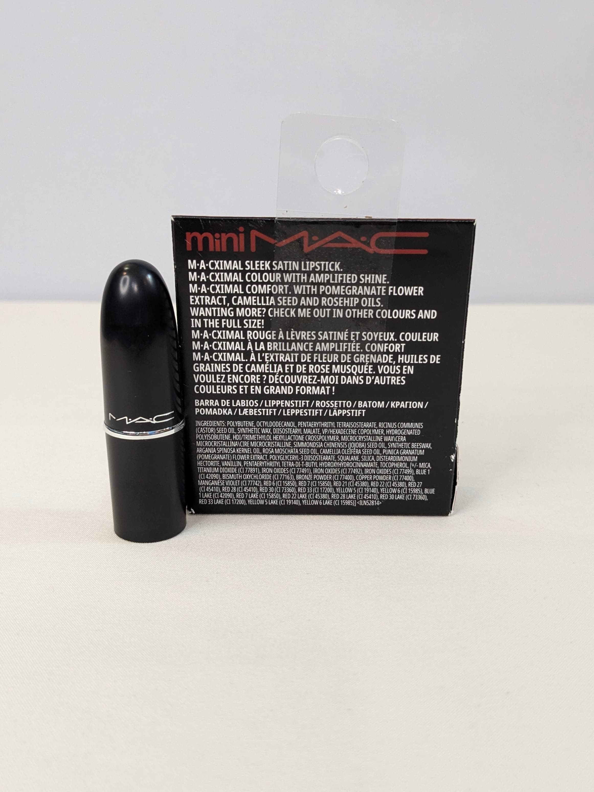 MAC Mini Sleek Satin Lipstick 827 in Dubonnet - Thumbnail 3