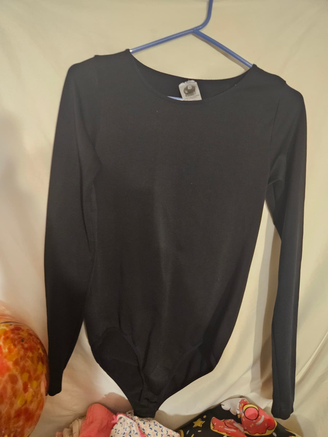 Black Long Sleeve Bodysuit Size M - Image 1