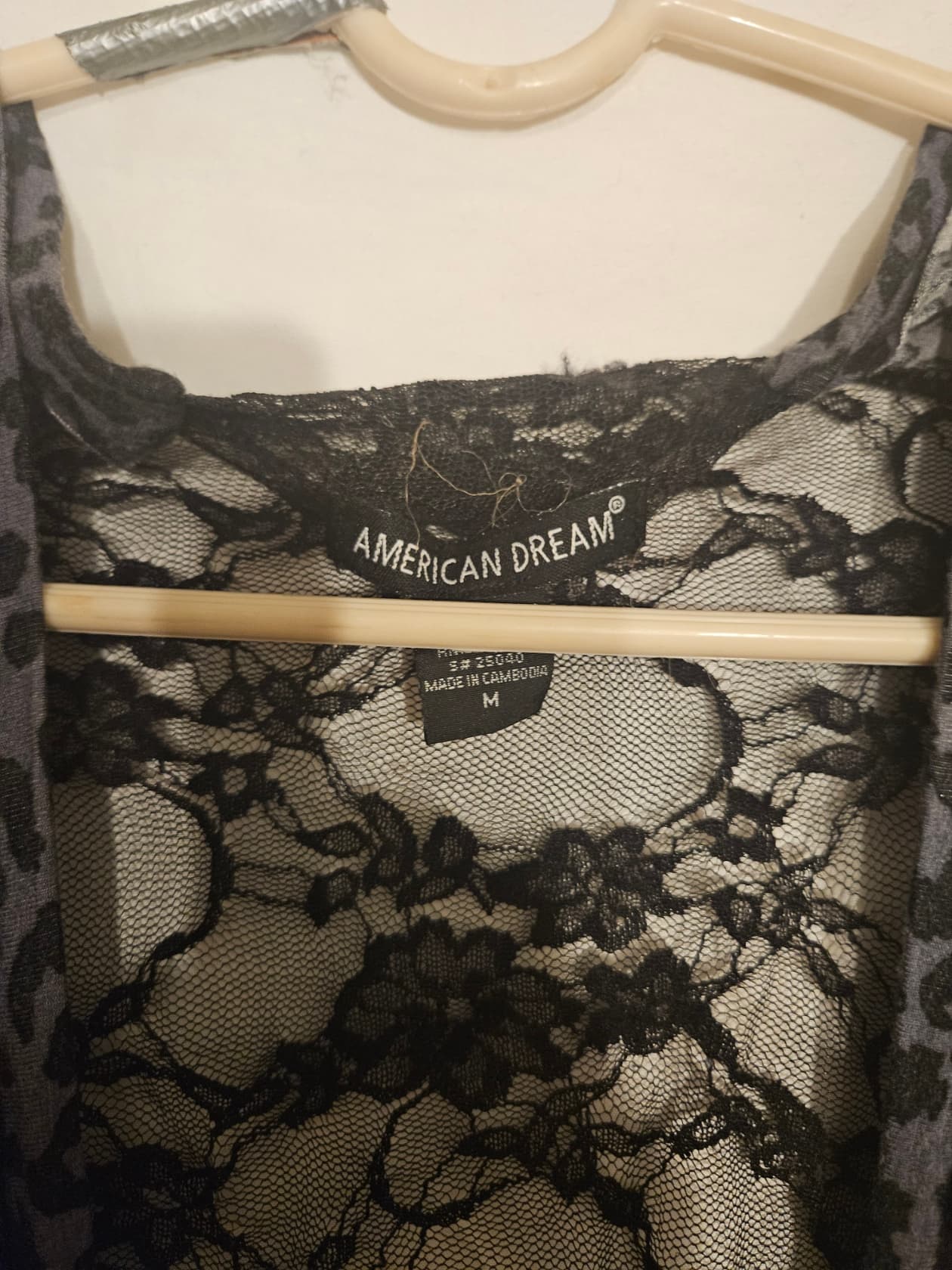 American Dream Leopard Print Lace Back Dress Size M - Thumbnail 2