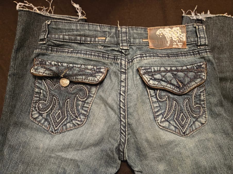 Rock Revival Embroidered Denim Jeans - Image 1