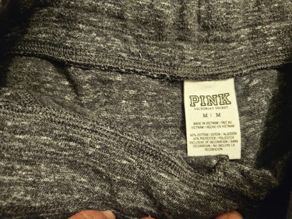 Gray Heather Jogger Pants with Drawstring Waist - Thumbnail 2