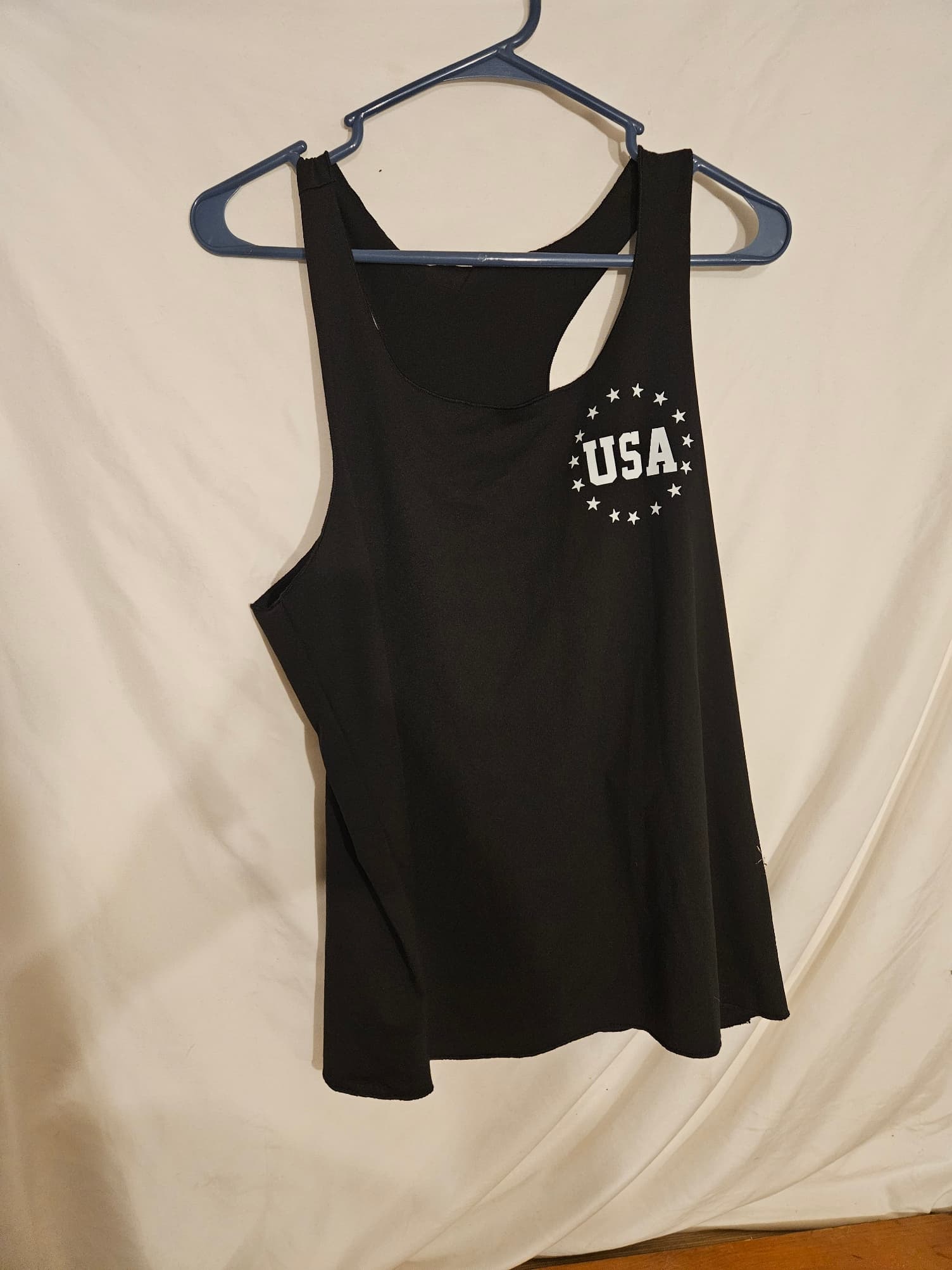 USA Black Racerback Tank Top - Image 1