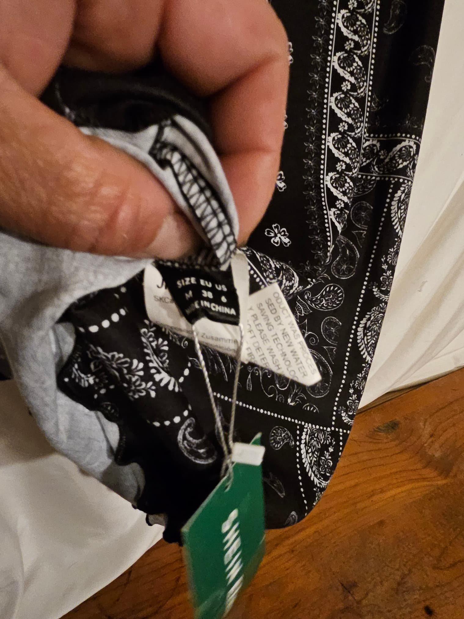 Black Bandana Print Slip Dress - Thumbnail 4