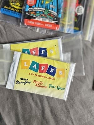 LAFFS Impel 1991 TV Trading Cards Pack 6 Cards Perfect Strangers Family Matters - Image 1