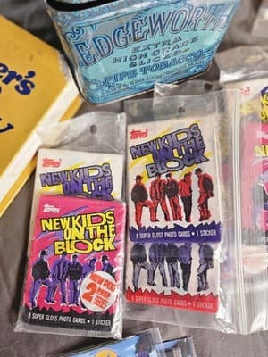 Topps New Kids on the Block 2nd Series Sealed Trading Card Pack with Sticker - Image 1