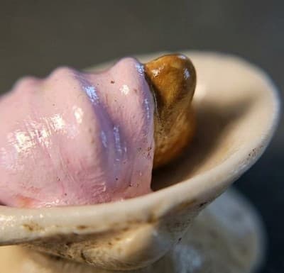Wee Forest Folk M-289a Wee Sea Baby Mouse Pink Blanket Shell Miniature Figurine - Thumbnail 7
