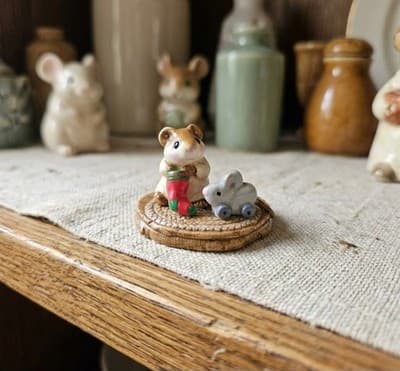 Wee Forest Folk FIRST CHRISTMAS M-093 1983 Retired William Petersen - Thumbnail 4