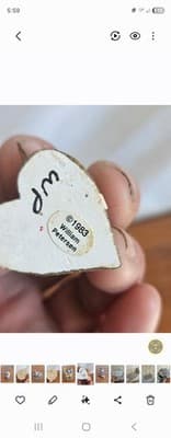 William Petersen ©1983 Mouse Animal Figurine on Heart Base Collectible - Thumbnail 4