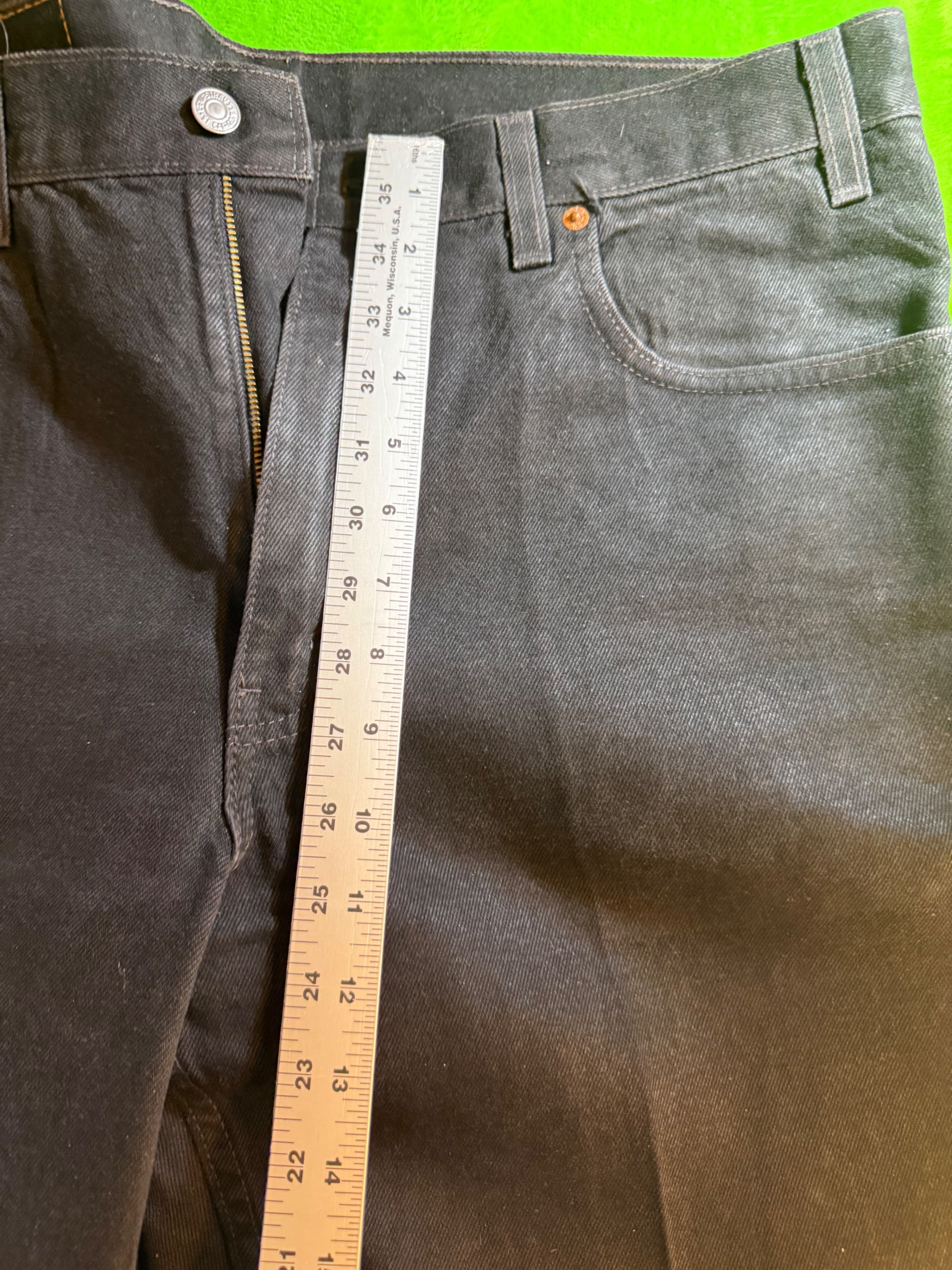 Vintage 1984 Levi's 550 Relaxed Fit Black Jeans Mens 36x32 Made in Mexico NWOT - Thumbnail 10