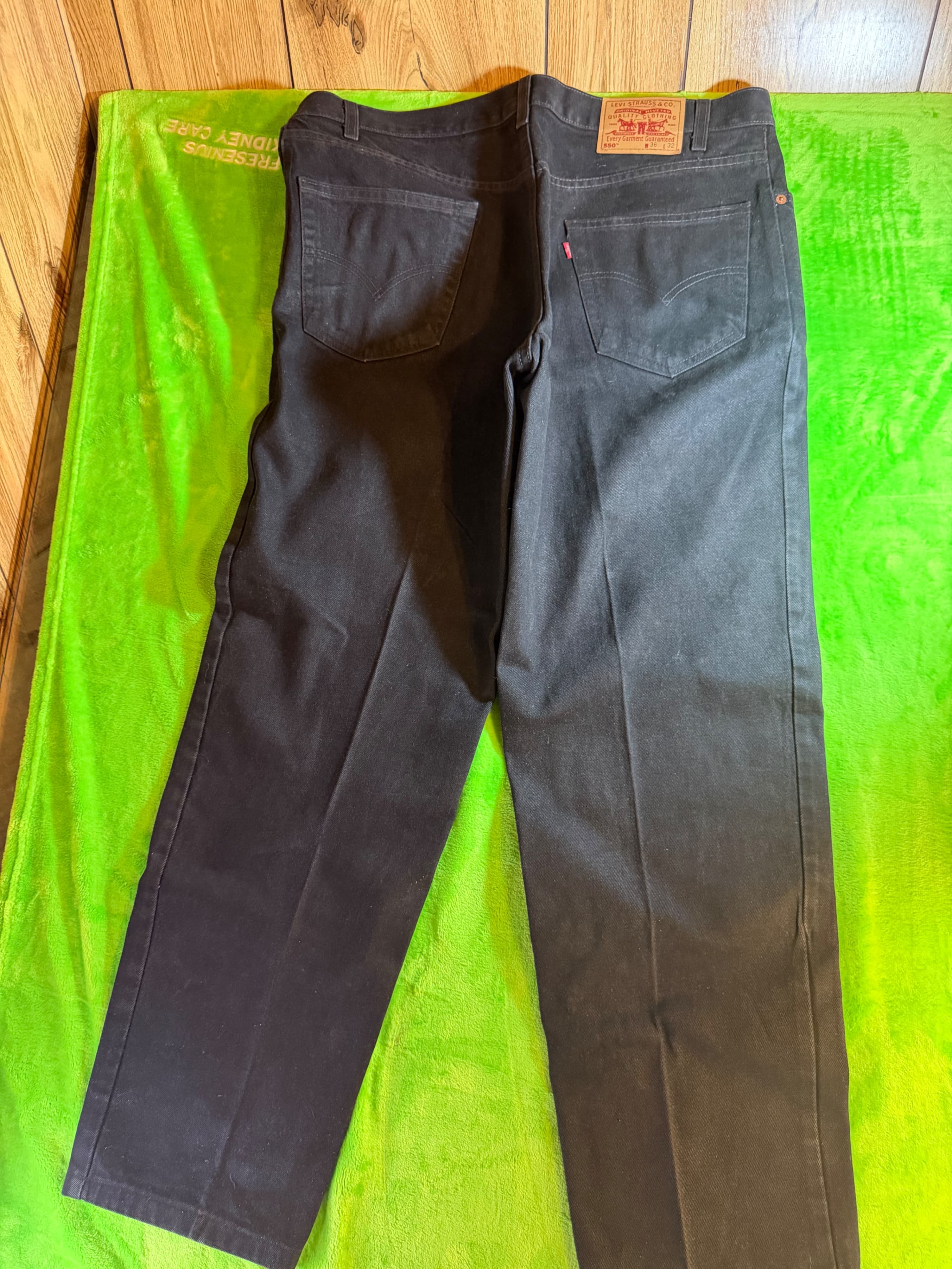 Vintage 1984 Levi's 550 Relaxed Fit Black Jeans Mens 36x32 Made in Mexico NWOT - Thumbnail 2