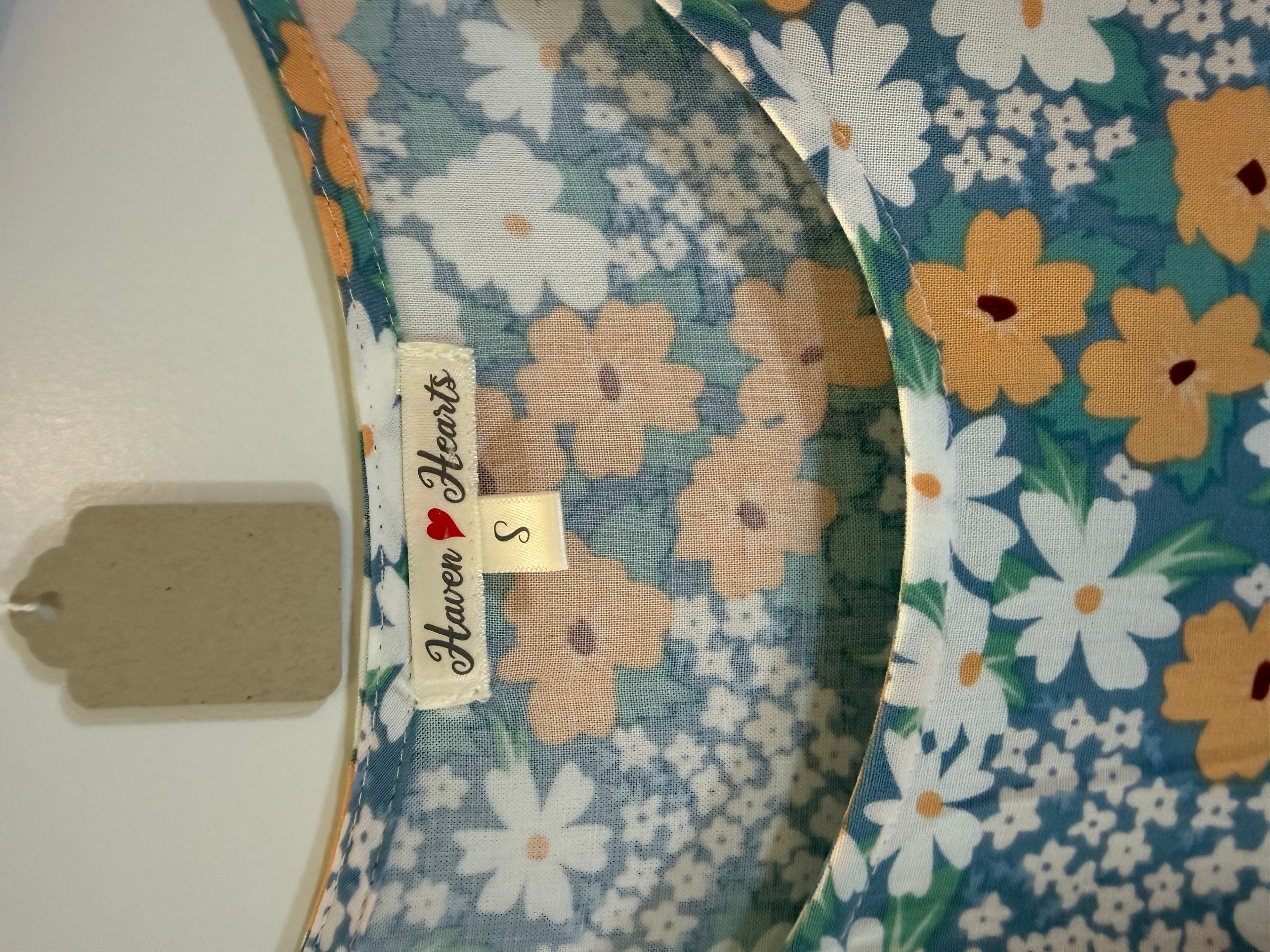 Haven Hearts Floral Long Sleeve Dress Size S - Thumbnail 2