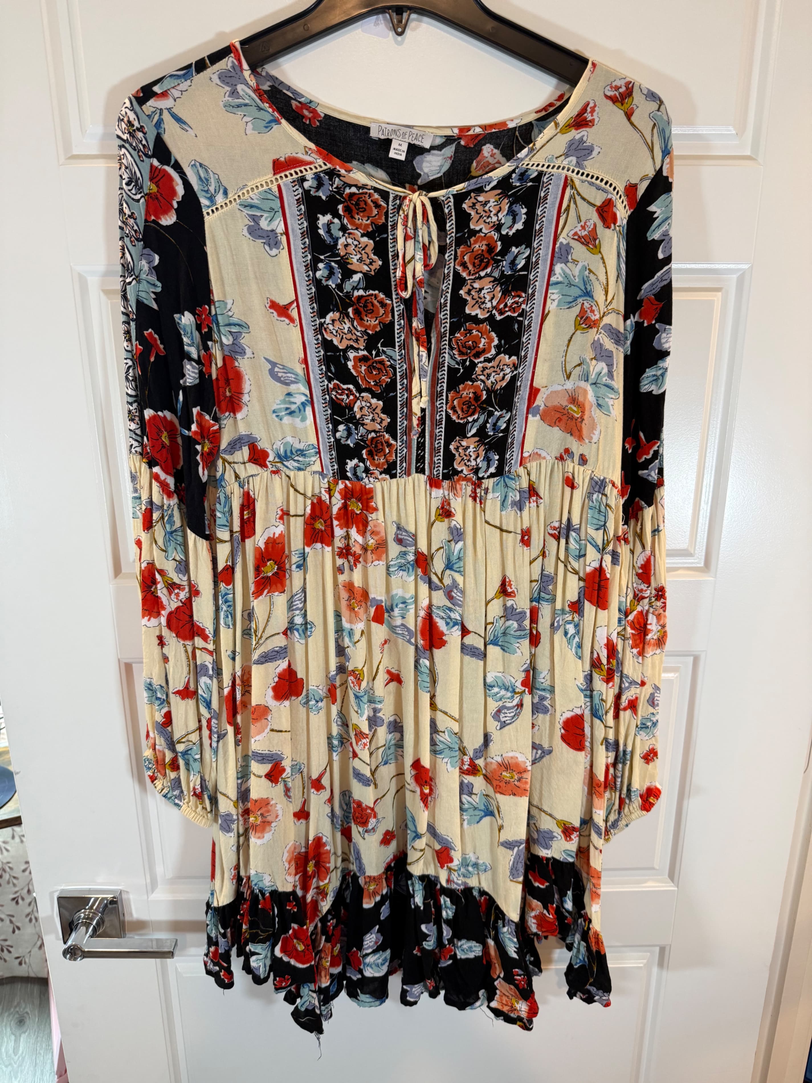 Patrons of Peace Floral Boho Dress Size M - Image 1