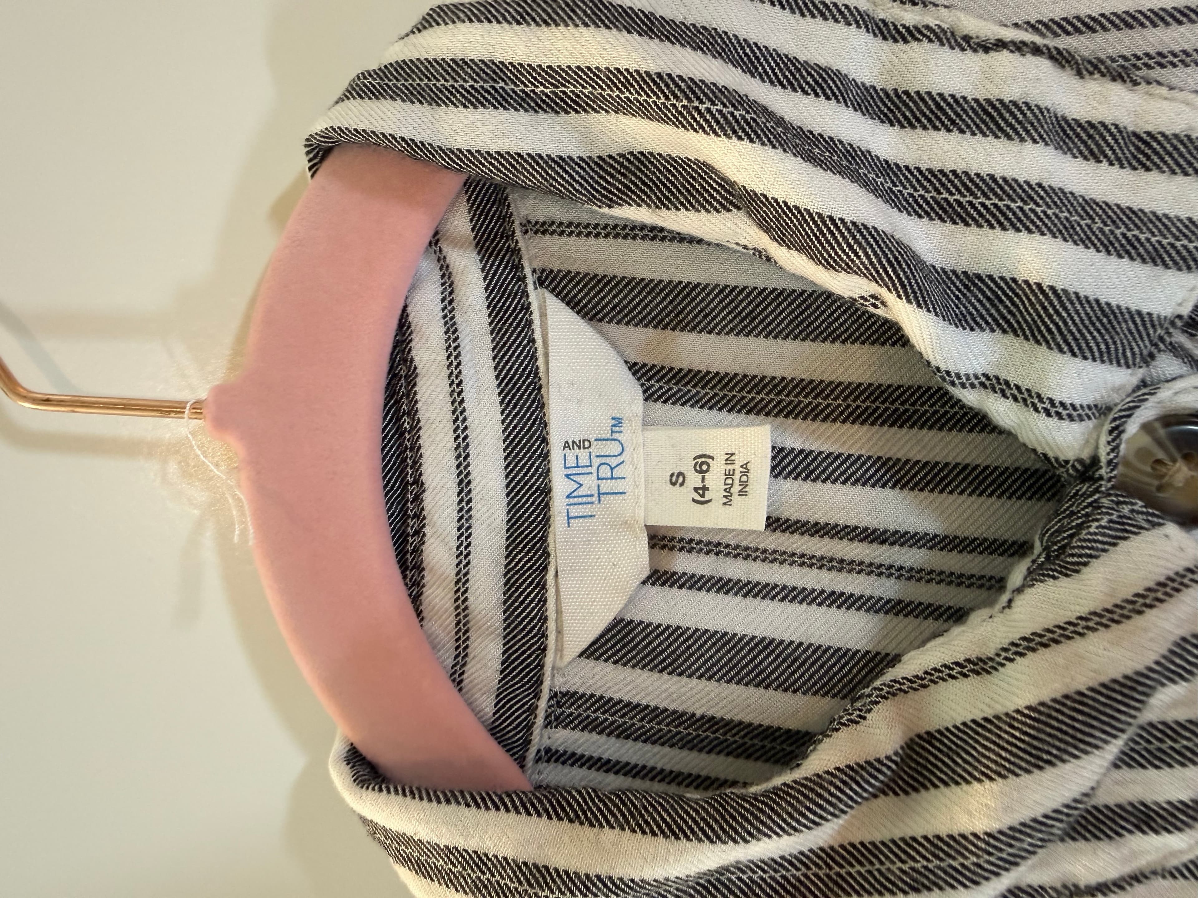 Topshop Striped Button-Down Shirt Dress - Thumbnail 3