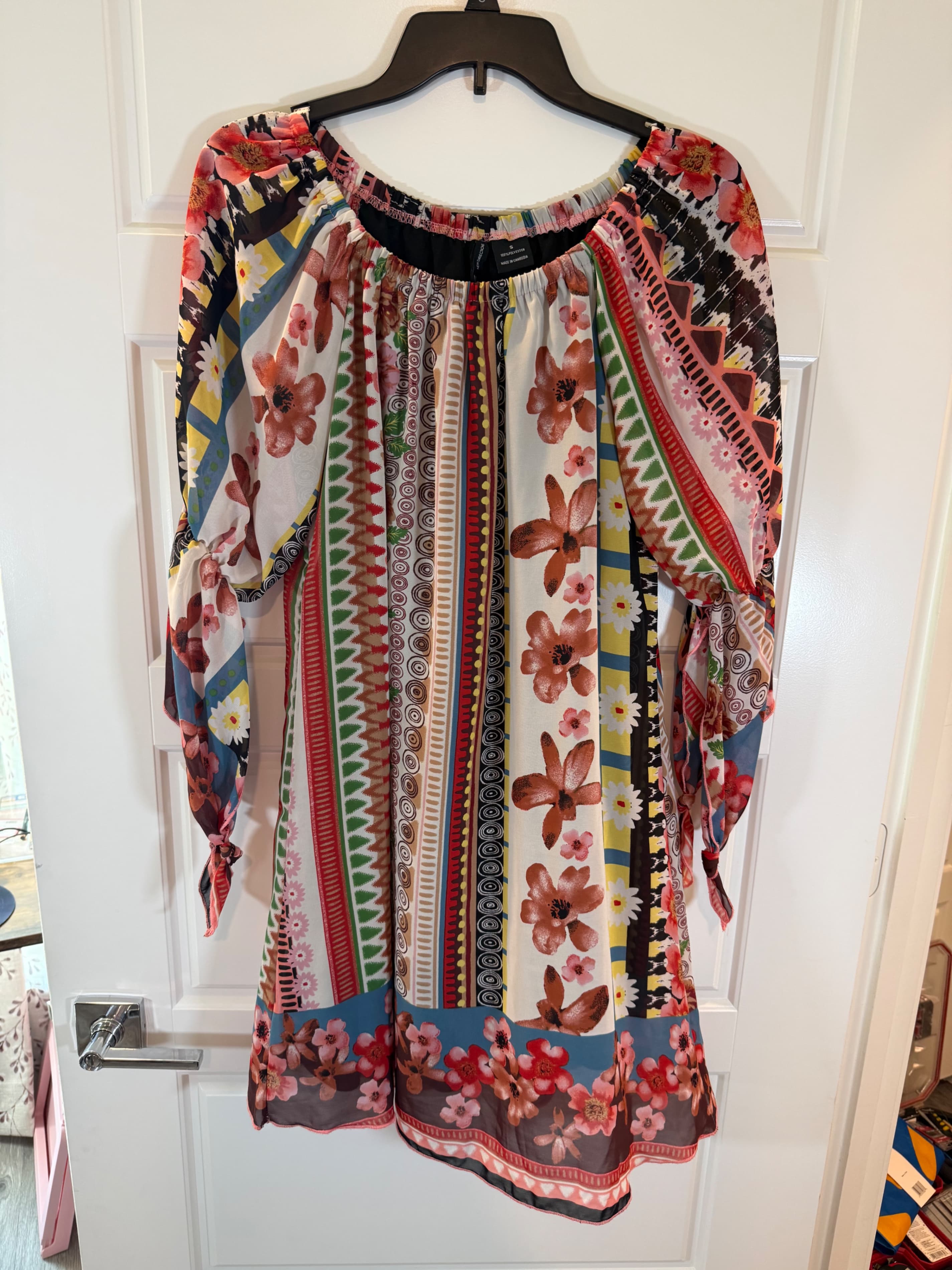 New Directions Floral Print Dress Size S - Thumbnail 3
