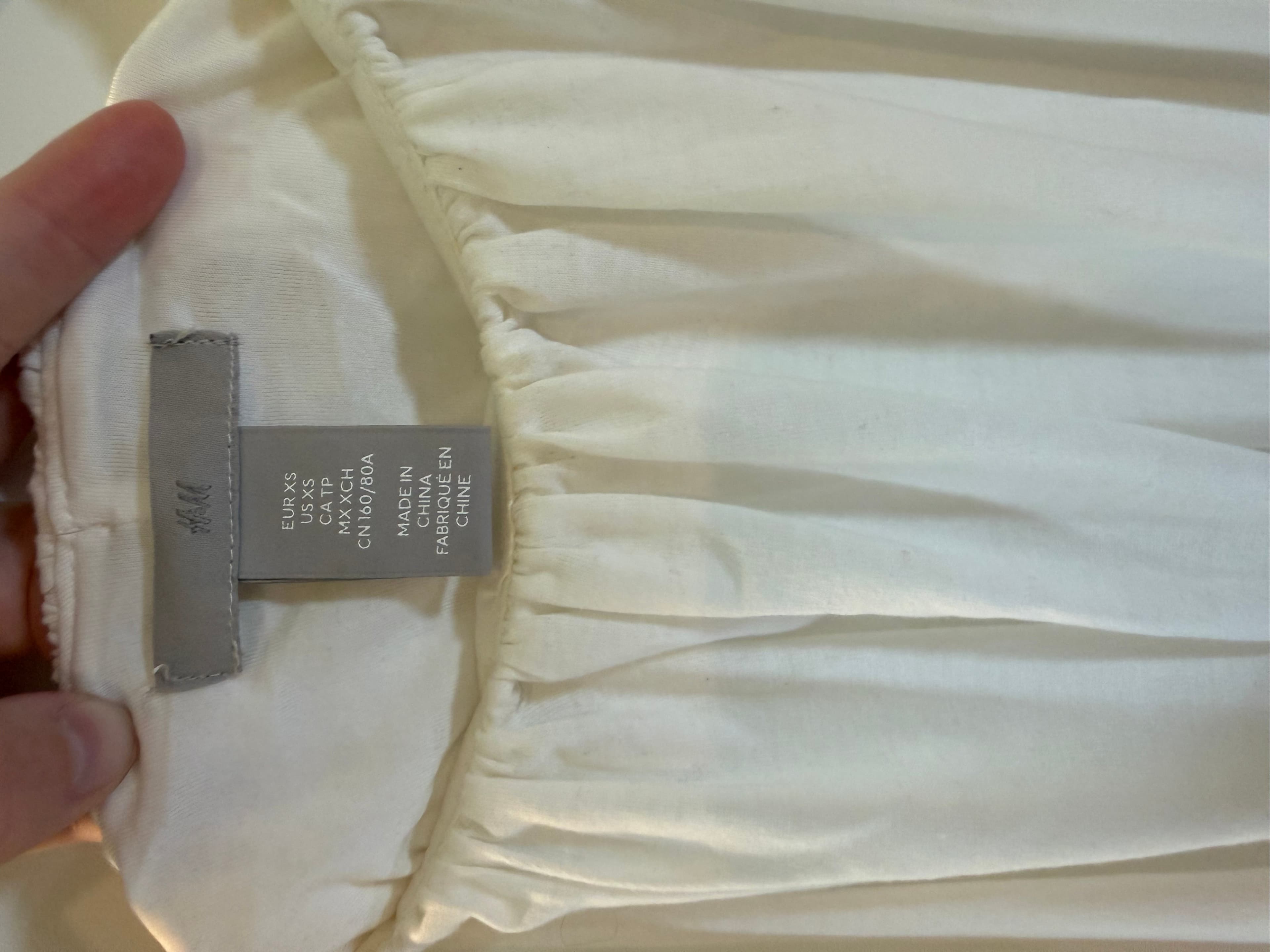 H&M White Maxi Dress XS - Image 1