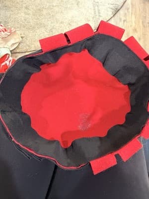 Merrimac Red Felt Pillbox Hat for Women with Black Bow Accent, One Size - Thumbnail 4