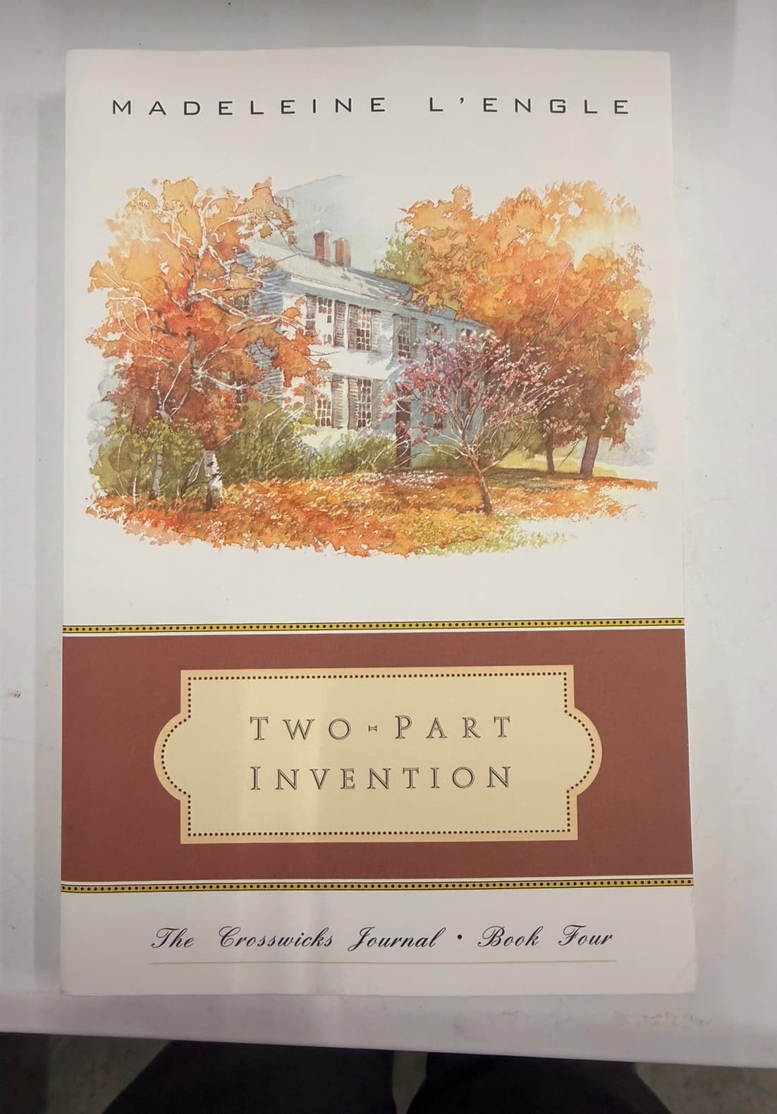 Madeleine L'Engle Two-Part Invention Paperback 1st Ed 1989 HarperCollins Crossw…