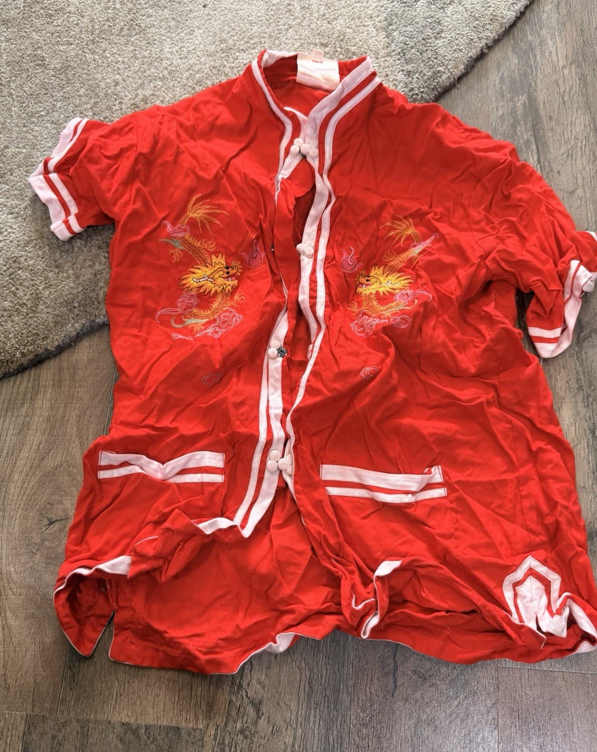 Vintage Chinese Dragon Pajama Set
