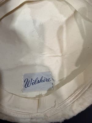 Wilshire Ivory Vintage Hat Rhinestone Accent Women's - Thumbnail 2