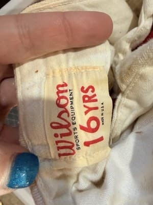 Vintage Wilson Football Pants Youth 16 USA Made Retro Athletic Uniform - Thumbnail 4