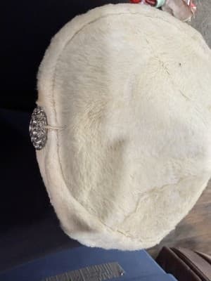 Wilshire Ivory Vintage Hat Rhinestone Accent Women's - Thumbnail 3