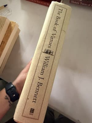 William J. Bennett The Book of Virtues Hardcover Simon & Schuster 1993 w/ Dust … - Thumbnail 4