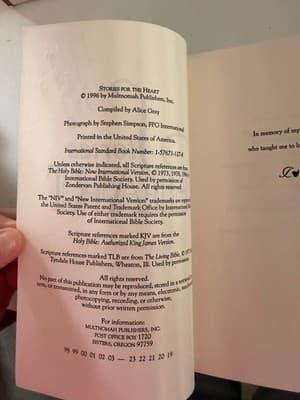 Alice Gray Stories for the Heart Paperback 1996 Multnomah Publishers Vintage - Thumbnail 2