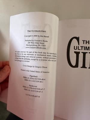 Jim Stovall The Ultimate Gift Paperback 2006 Executive Books Fiction Novel - Thumbnail 2