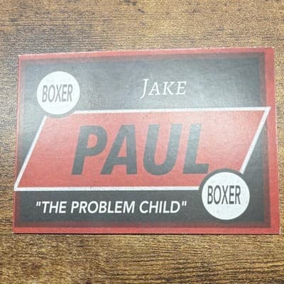 Jake Paul "The Problem Child" Boxing Sports Trading Card English Card Stock - Thumbnail 2