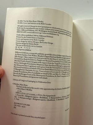 Mary Rose O'Reilley Barn at the End of the World Trade PB 2001 Reprint - Thumbnail 2