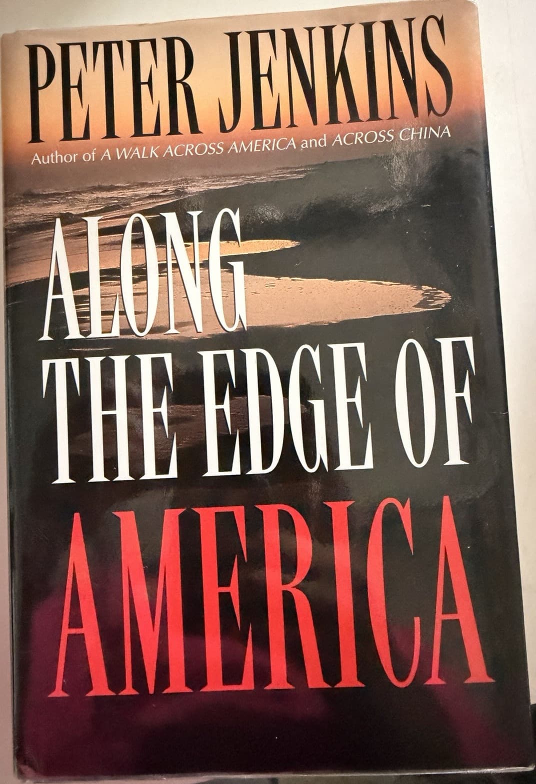 Peter Jenkins Along the Edge of America Hardcover 1995 DJ Illustrated