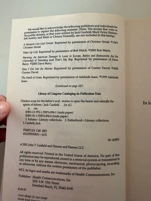 Jack Canfield, Mark Victor Hansen Chicken Soup for the Father's Soul TPB 2001 - Thumbnail 2
