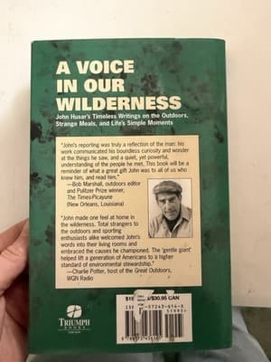 John Husar A Voice in Our Wilderness Hardcover 1st Ed 2004 w/ Dust Jacket - Thumbnail 3