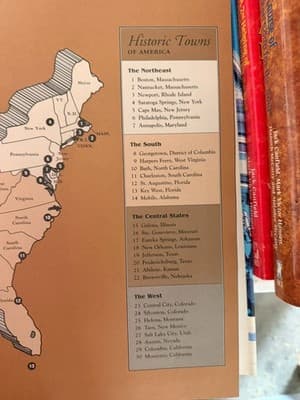 Radeka Briere Fishgall Historic Towns of America Hardcover w/ Dust Jacket - Thumbnail 3