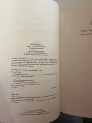 Brené Brown The Gifts of Imperfection Trade Paperback 2010 Hazelden Publishing - Thumbnail 2