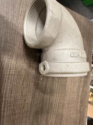 Emco Wheaton 9110-20 Aluminum Elbow NPT-to-NPT - Thumbnail 2