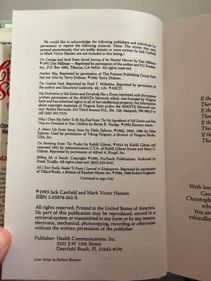 Chicken Soup for the Soul Canfield Hansen Hardcover 1993 Teacher's Ed Series - Thumbnail 2