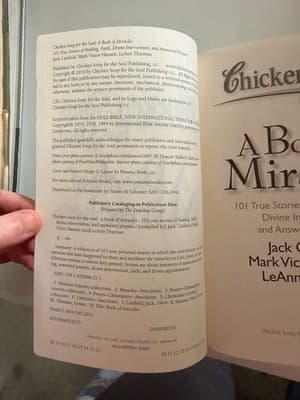 Chicken Soup for the Soul Book of Miracles PB 1st Ed 2010 Faith Canfield Hansen - Thumbnail 2