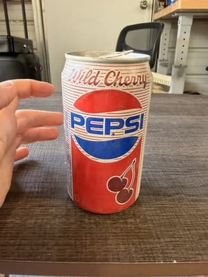 Pepsi Wild Cherry Soda Can Red White Blue Advertising Theme Soda - Thumbnail 2