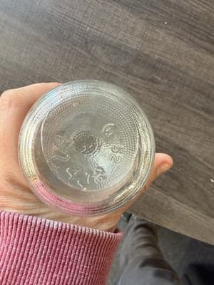 Vintage Pepsi-Cola Embossed Glass Bottle - Thumbnail 5