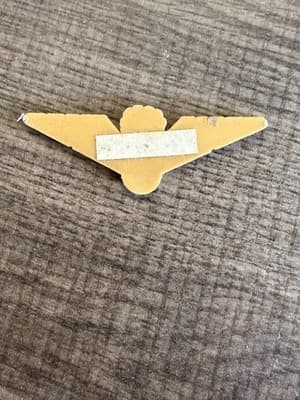 TWA Wing Badge Pin Gold Tone Collectible Airline Badges & Pins - Thumbnail 2