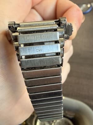 Timex Indiglo Digital Quartz Stainless Steel Silver Wristwatch - Thumbnail 3