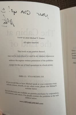 Michael V. Ivanov The Cabin at the End of the Train Paperback Signed 2022 - Thumbnail 3